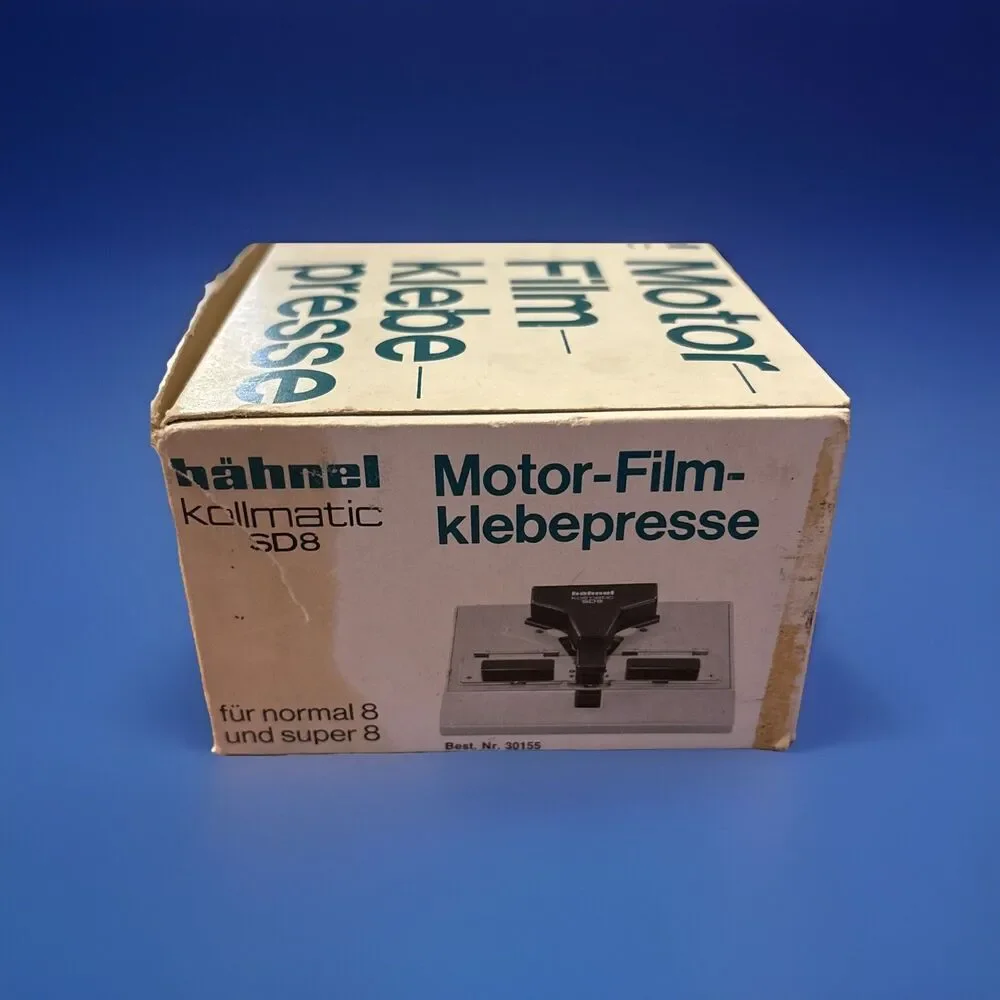 HAHNEL kollmatic SD8 motorized film splicer klebe presse - Standard & Super 8